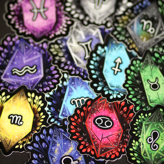 Zodiac Crystal Sticker Announcement