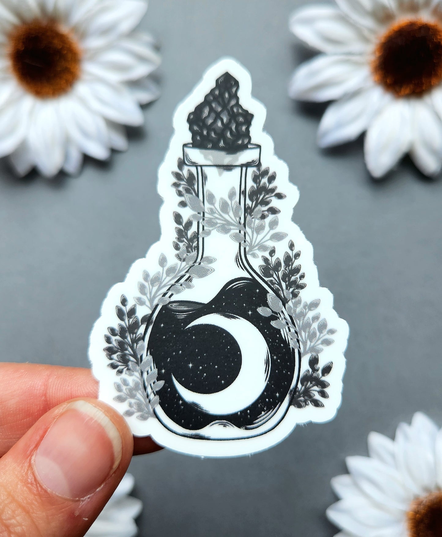 Moon Spell Jar Matte 2.2x3-inch Sticker