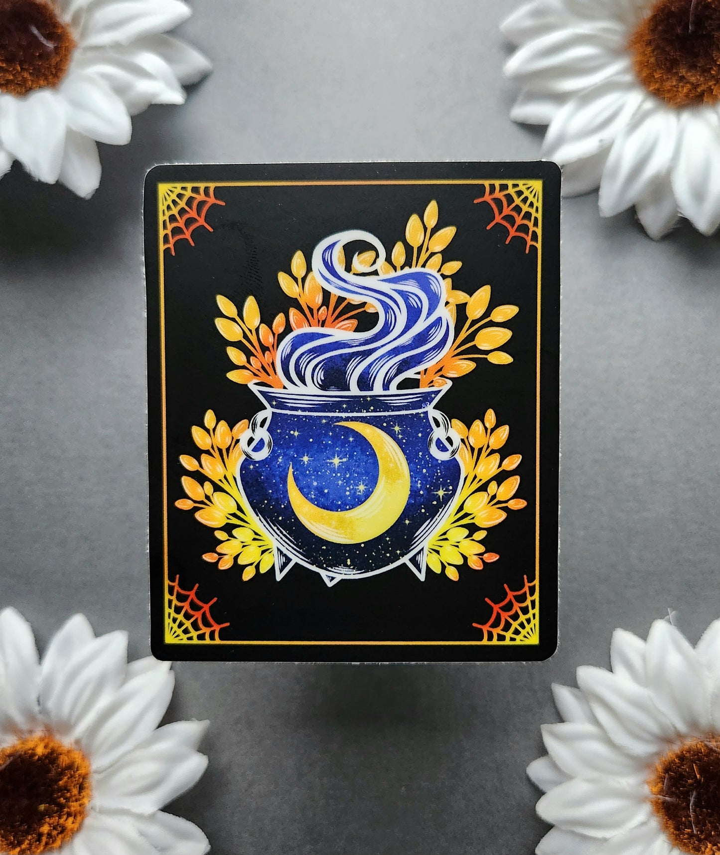 Blue Galaxy Cauldron 2.5x3-inch Matte Sticker