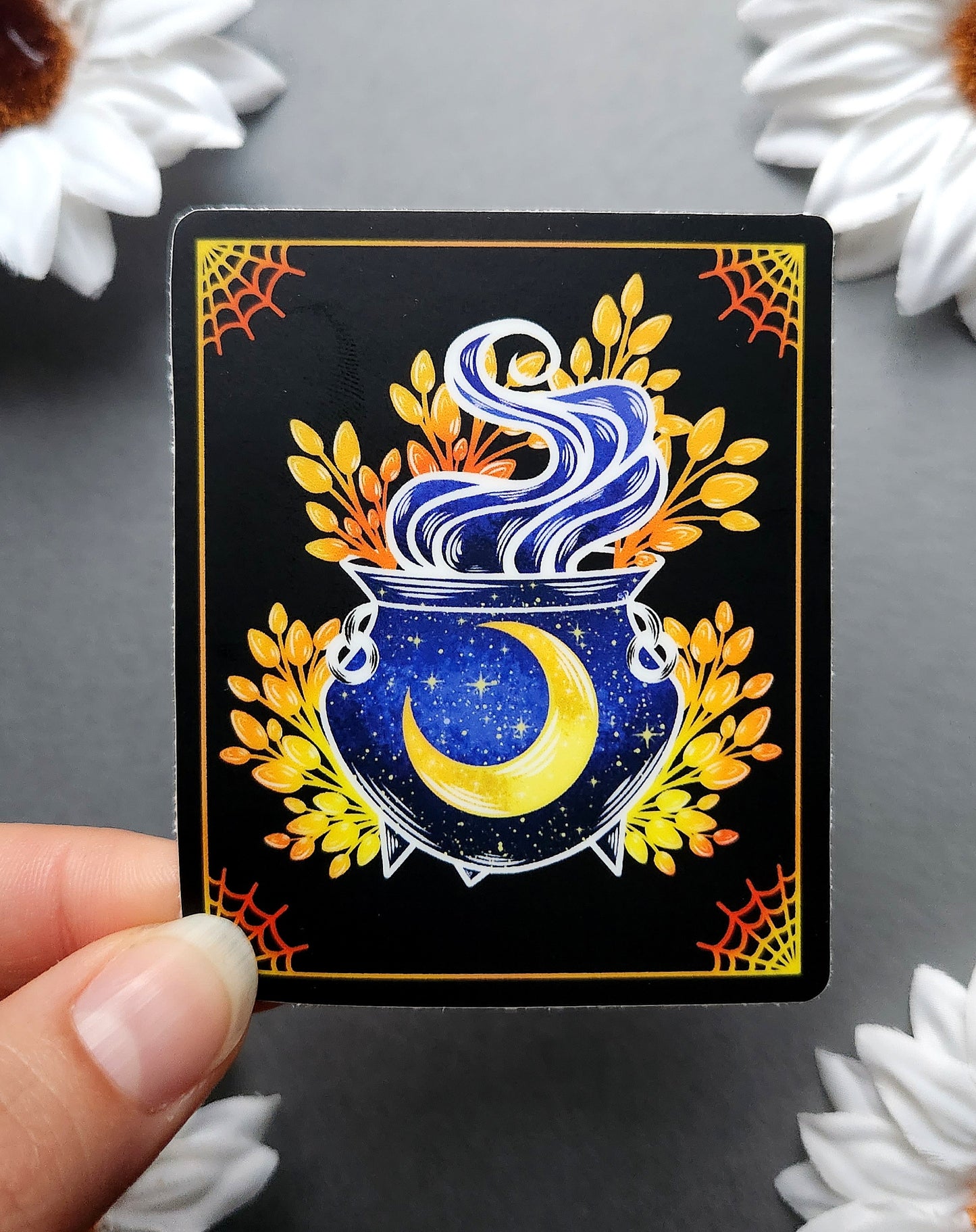 Blue Galaxy Cauldron 2.5x3-inch Matte Sticker