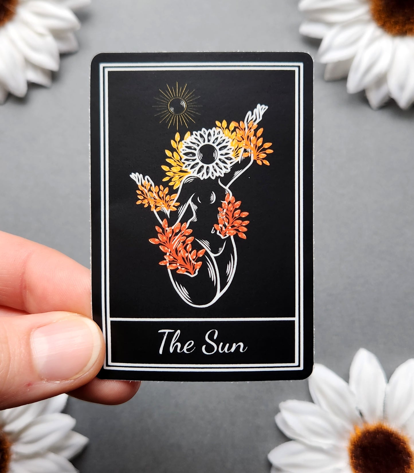 The Sun Tarot Card 2x3-inch Sticker