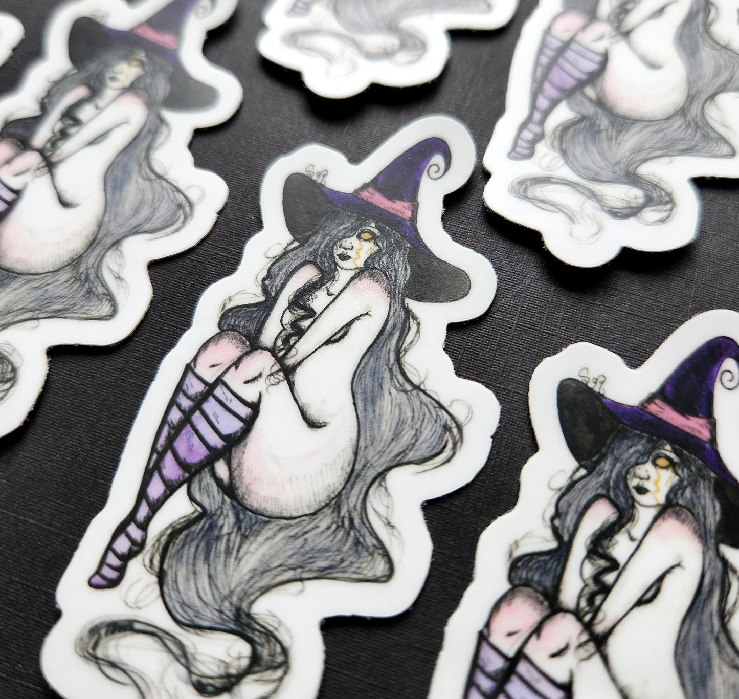 Purple Witch Matte 1.5×3-inch Sticker