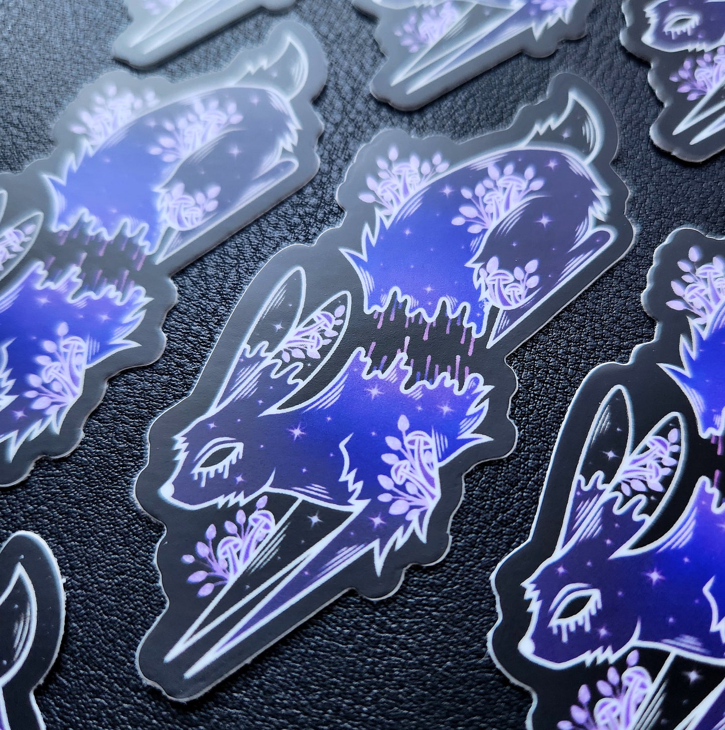 Melting Gore Bunny Matte 2.1×3-Inch Sticker