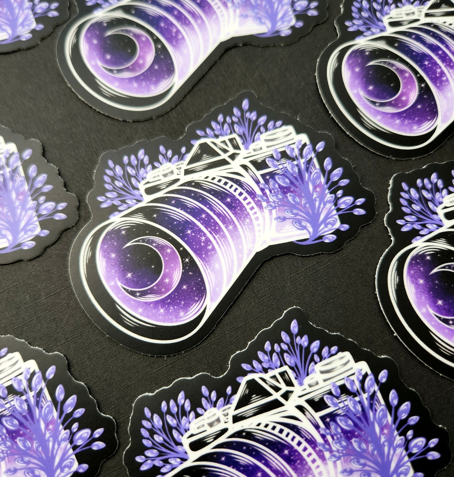 Purple Film Camera Matte 3x2.3-inch Sticker