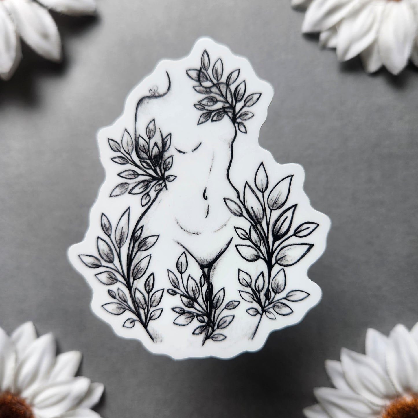 Leaf Woman 2.5x3-inch Matte Sticker