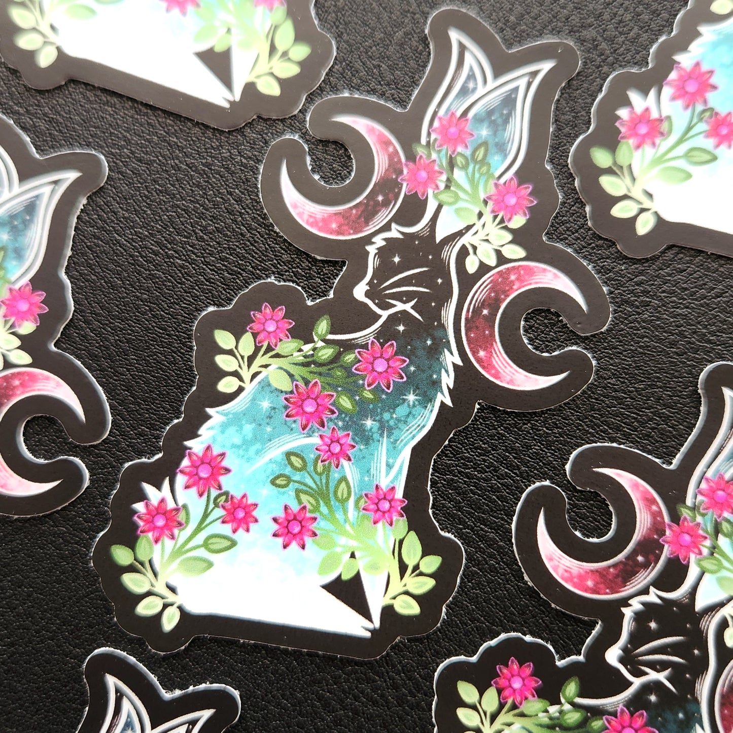 Maroon Moon Bunny 2×3-Inch Matte Sticker