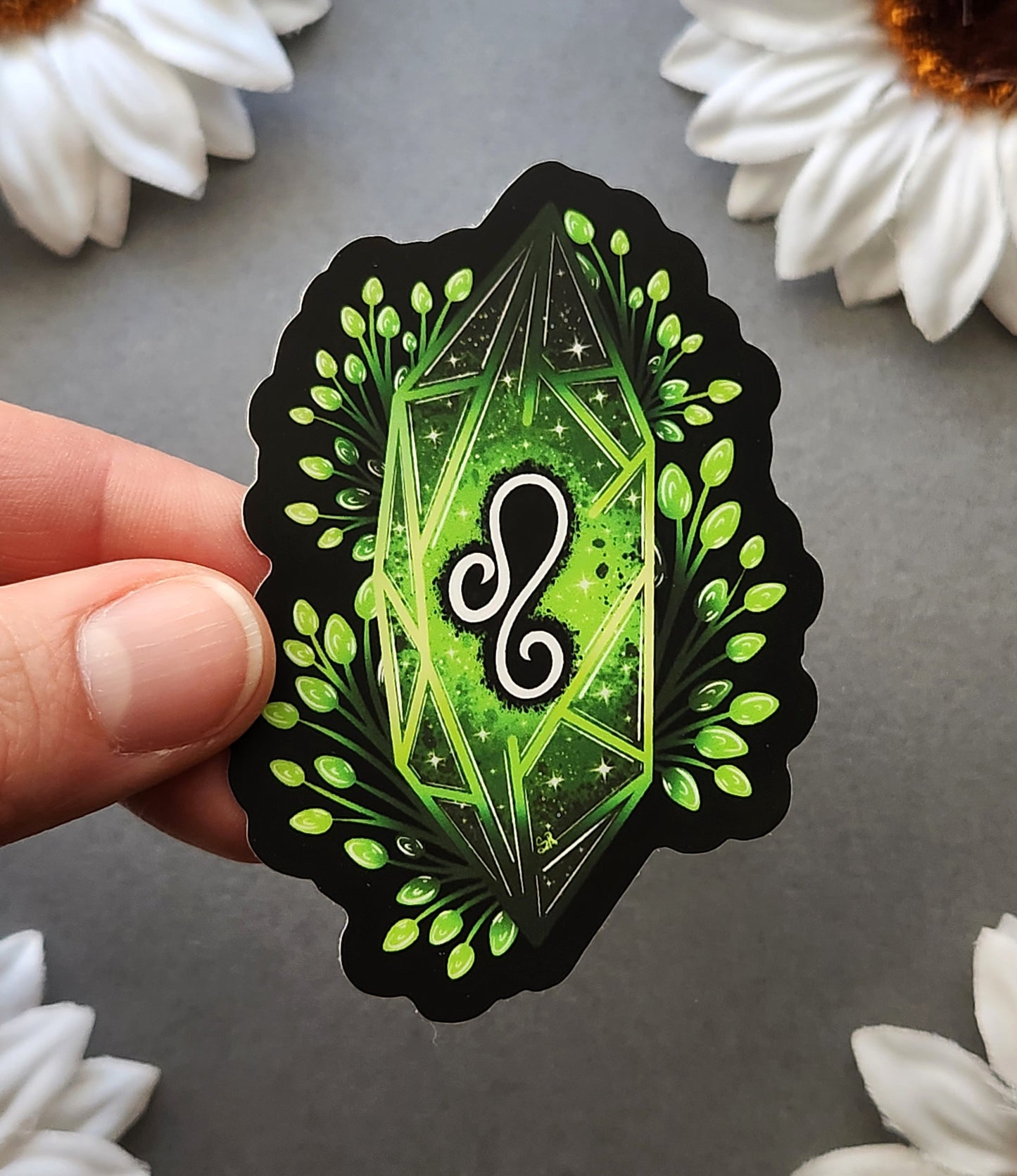 Peridot Leo Zodiac 2.2x3-inch Matte Sticker