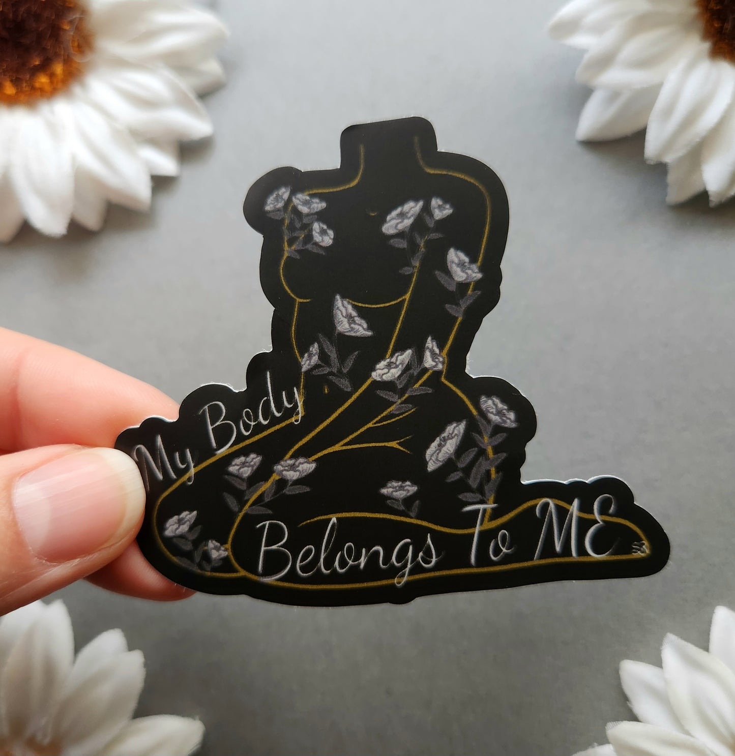 My Body Belongs To Me Matte 3x2.6-inch Sticker