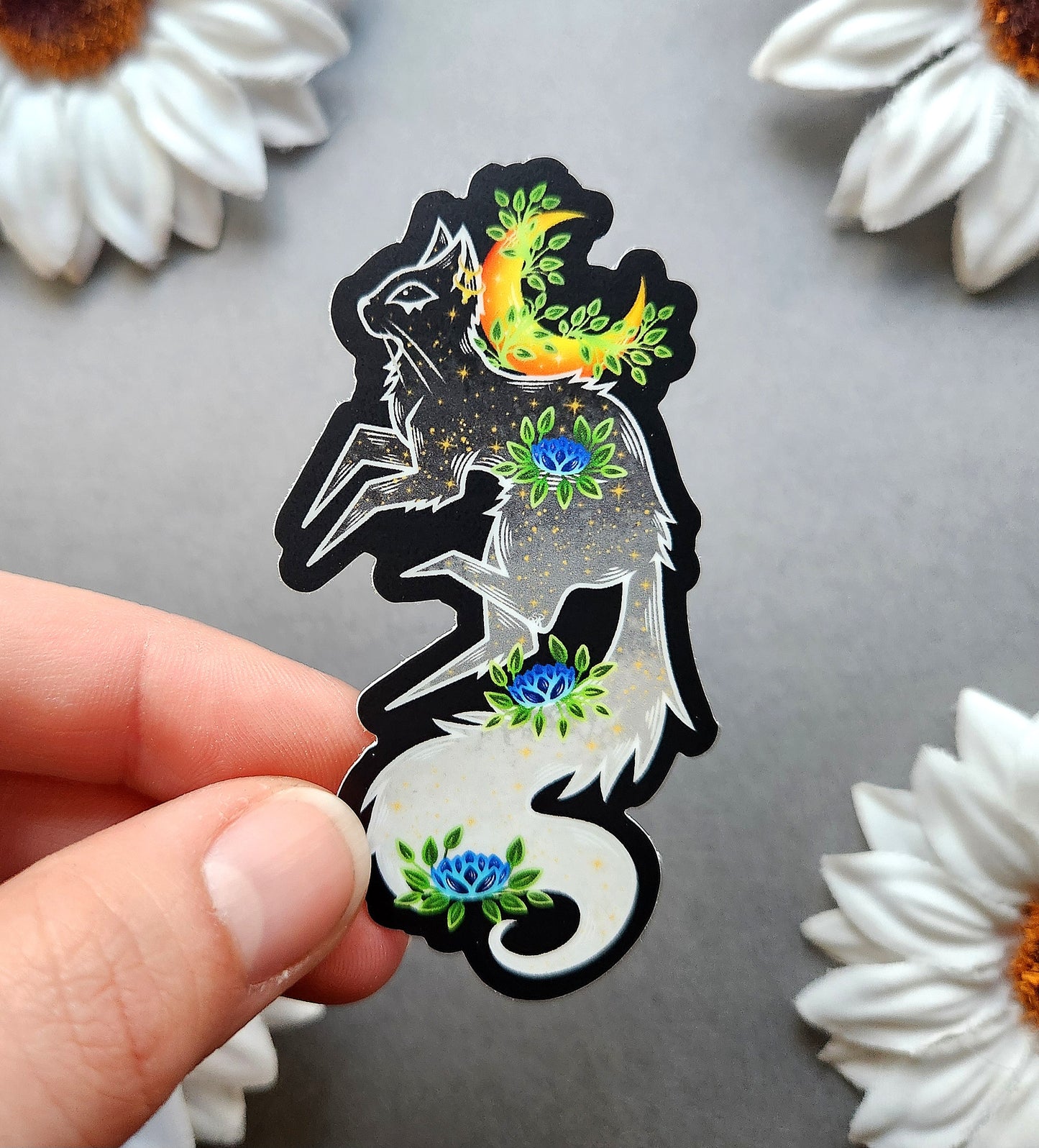 Bastet Cat Matte 1.7×3-Inch Sticker