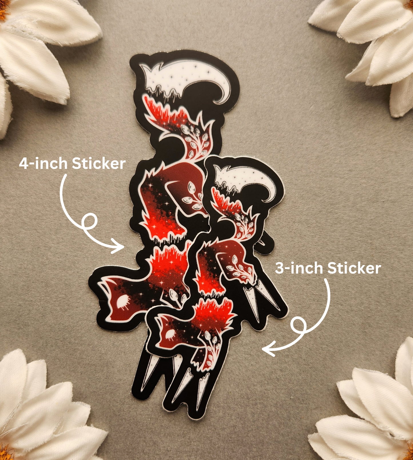 Melting Gore Cat Matte 2×4-Inch Sticker