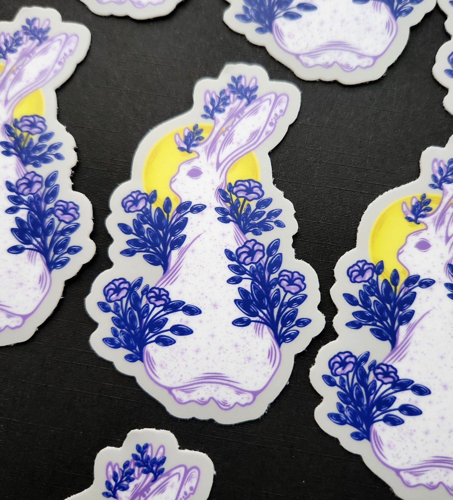 Purple Jackalope With Sun 2.6x3-inch Matte Sticker