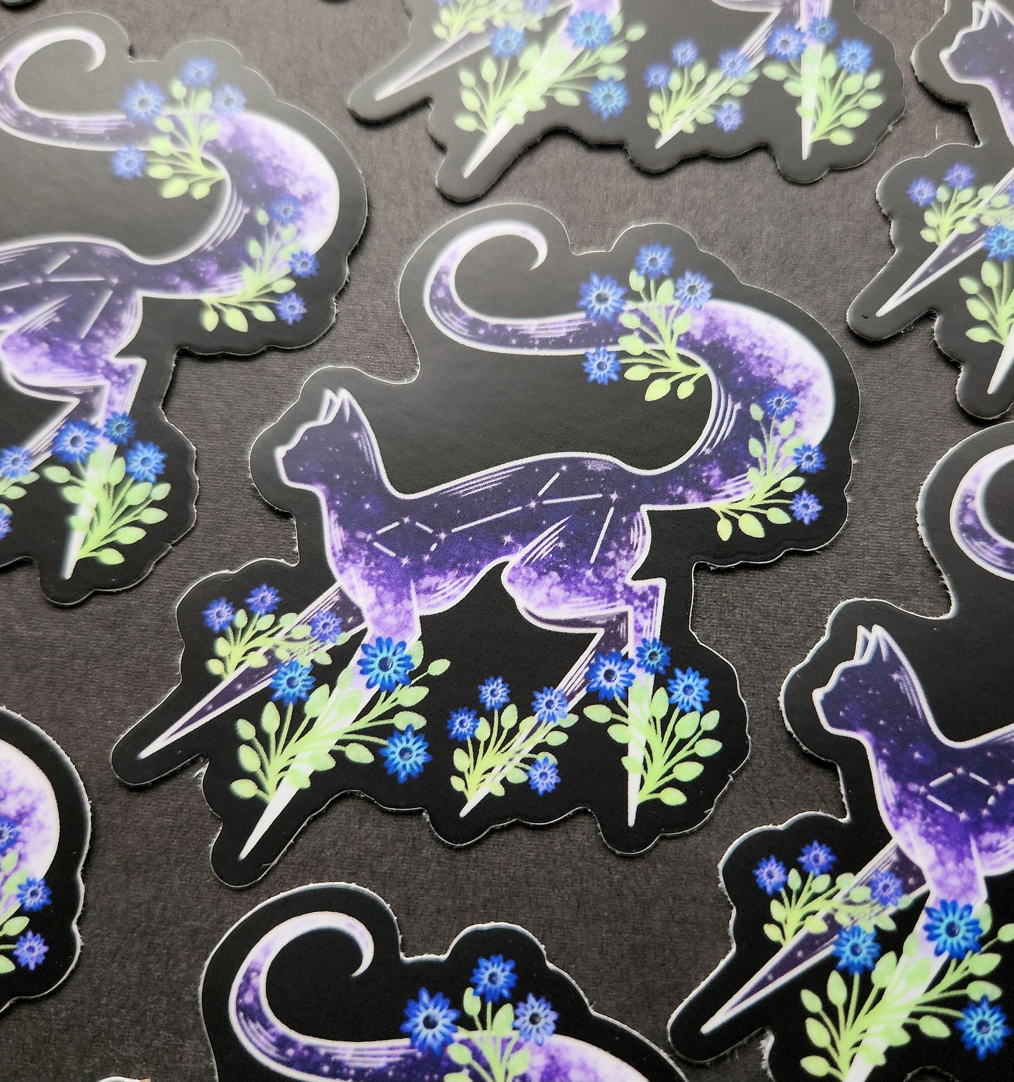 Felis Constellation Cat Fern 2.2x3-inch Matte Sticker