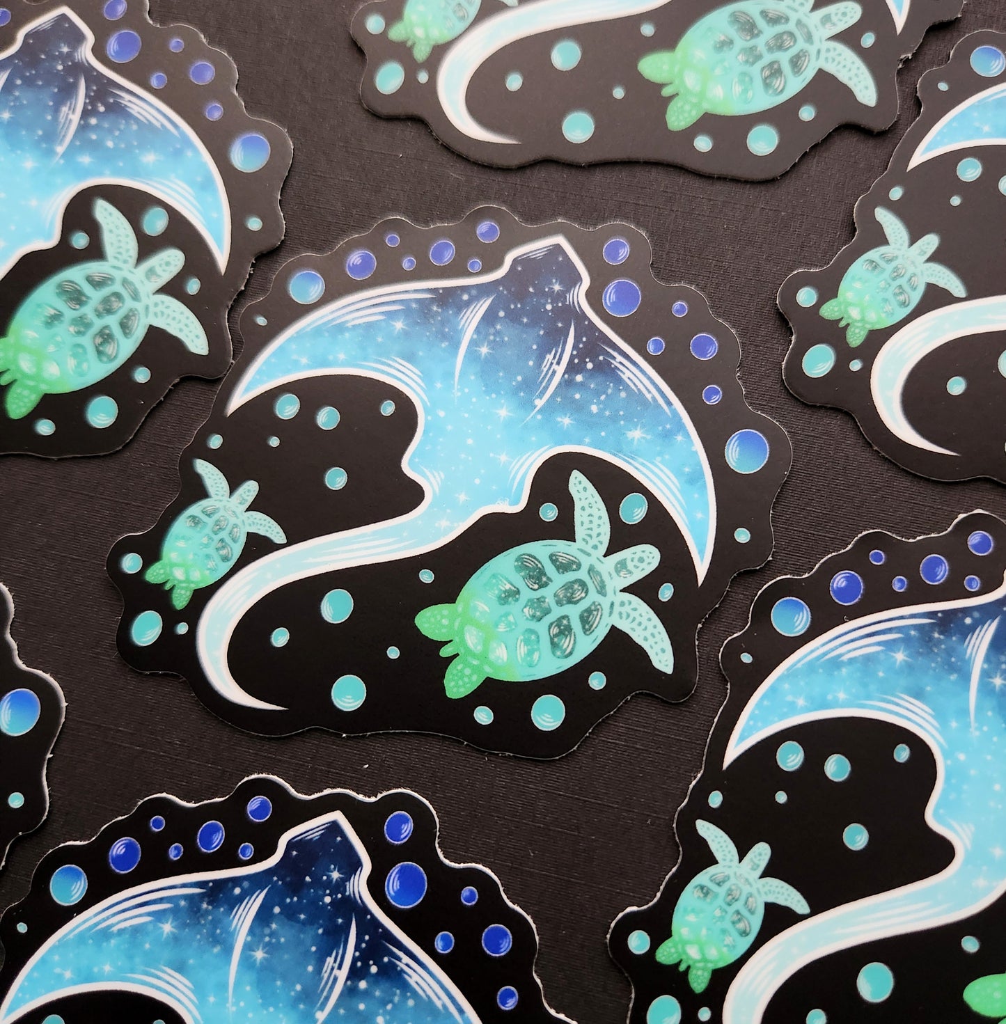 Stingray and Sea Turtle 2.8x3-inch Matte Sticker