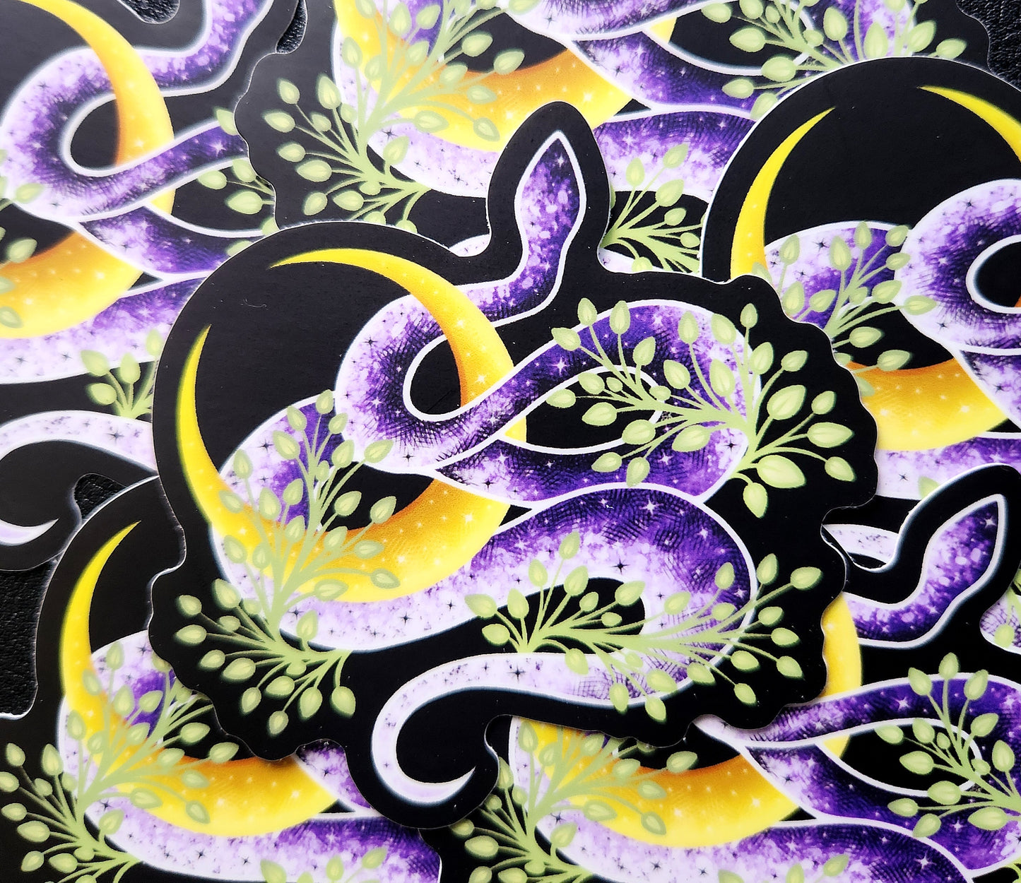 Hecate Moon Snake (Luna) Matte 3x3-inch sticker