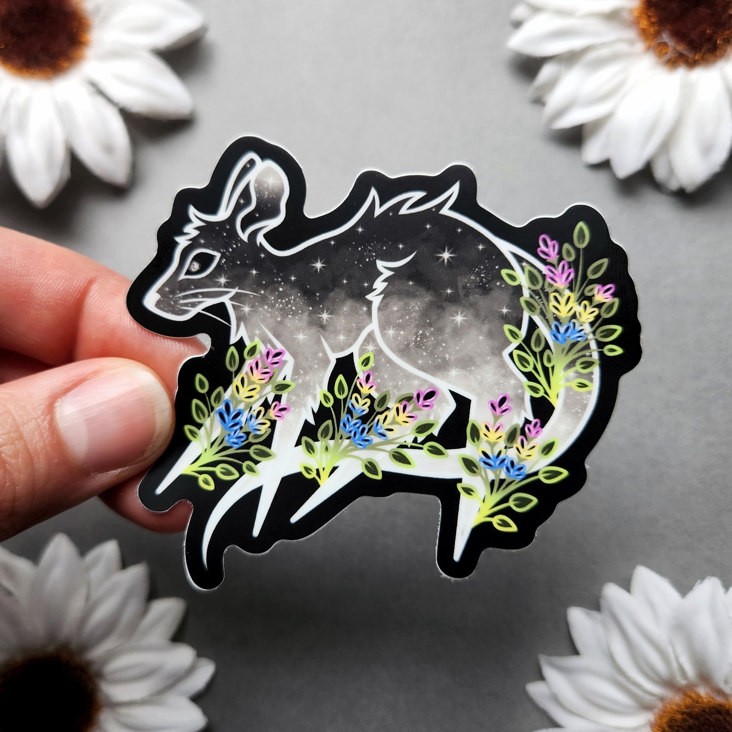 Pansexual Flag Pride Mice 3x2.7-inch Matte Sticker