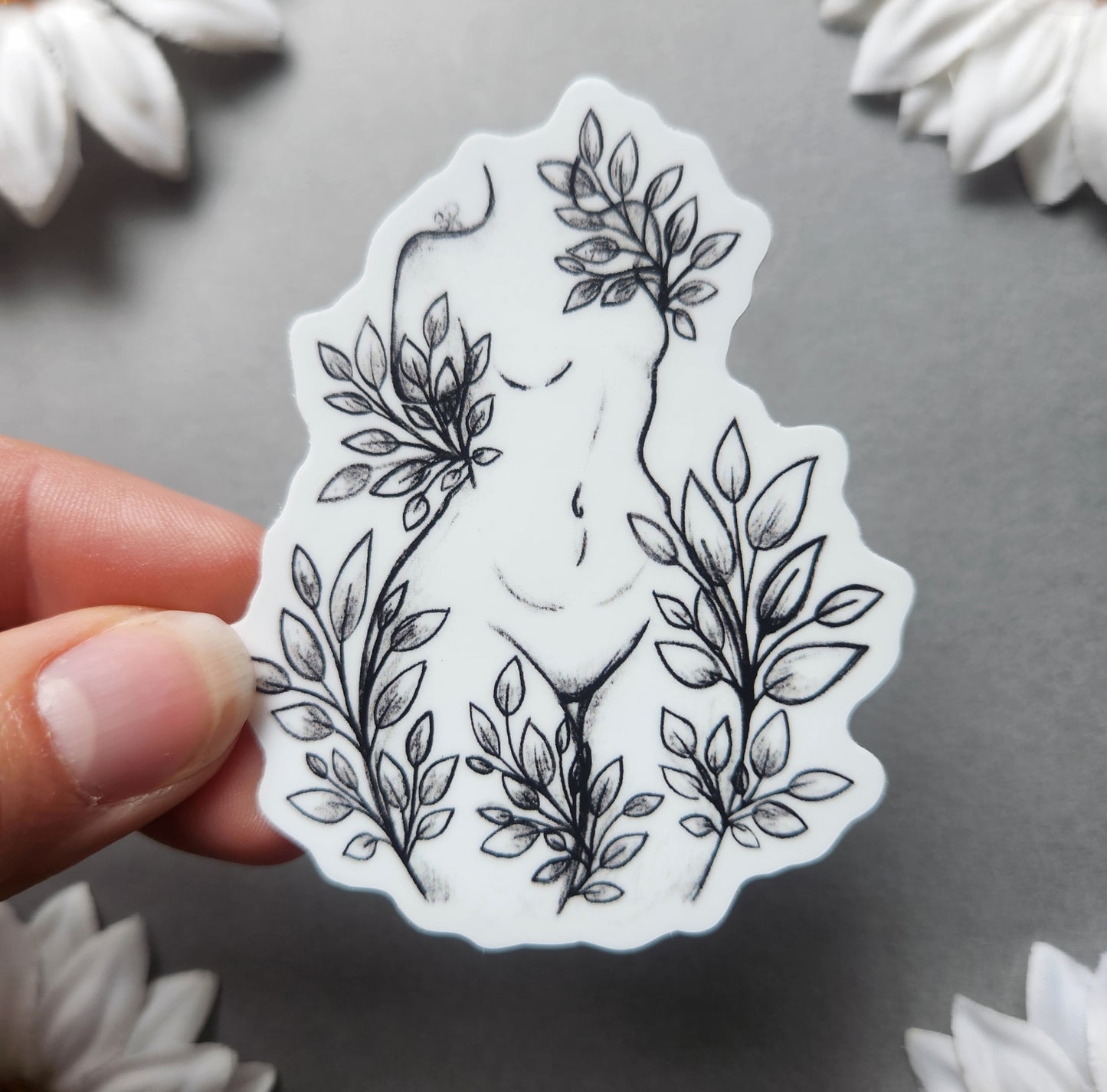 Leaf Woman 2.5x3-inch Matte Sticker