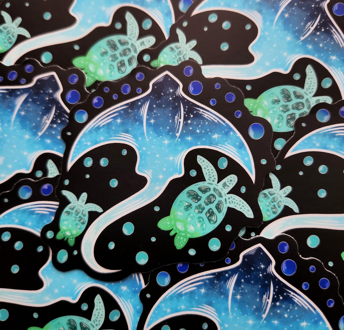 Stingray and Sea Turtle 2.8x3-inch Matte Sticker