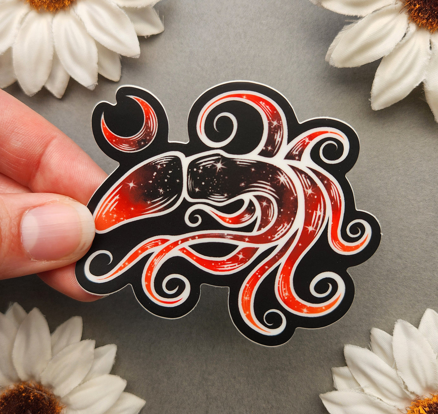 Vampire Squid Matte 3×2.5-Inch Sticker