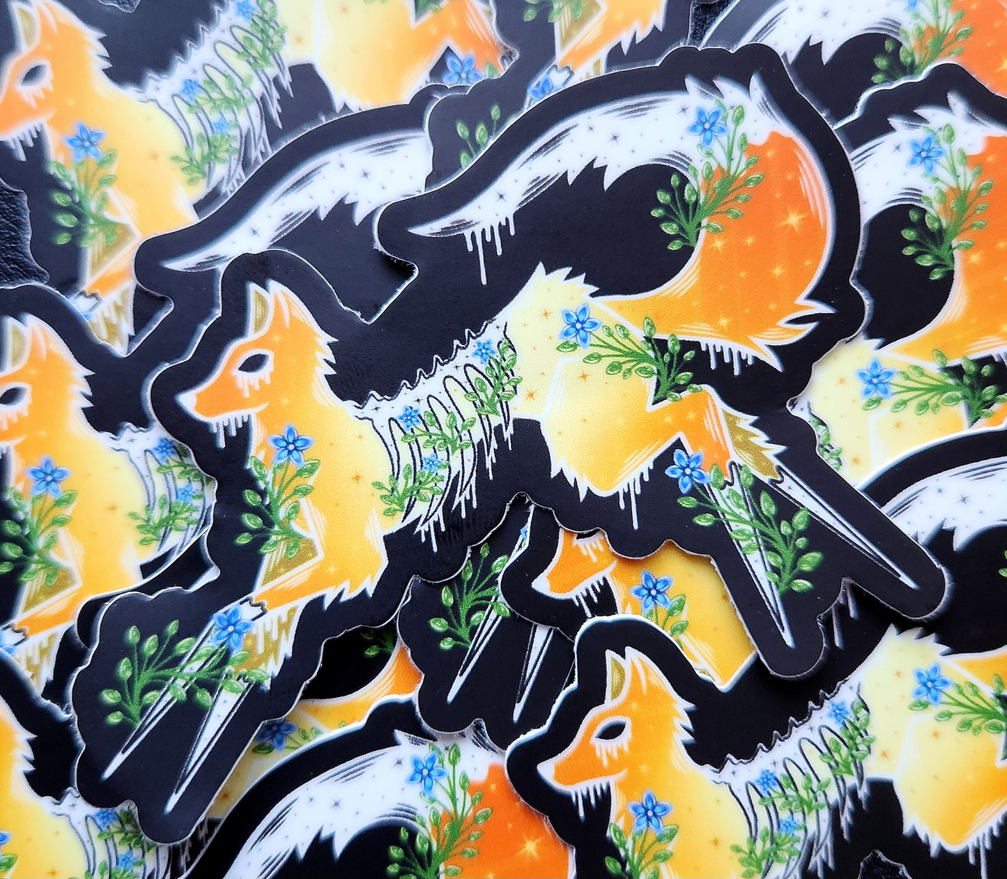 Sun Gore Fox Matte 3×2.5-Inch Sticker