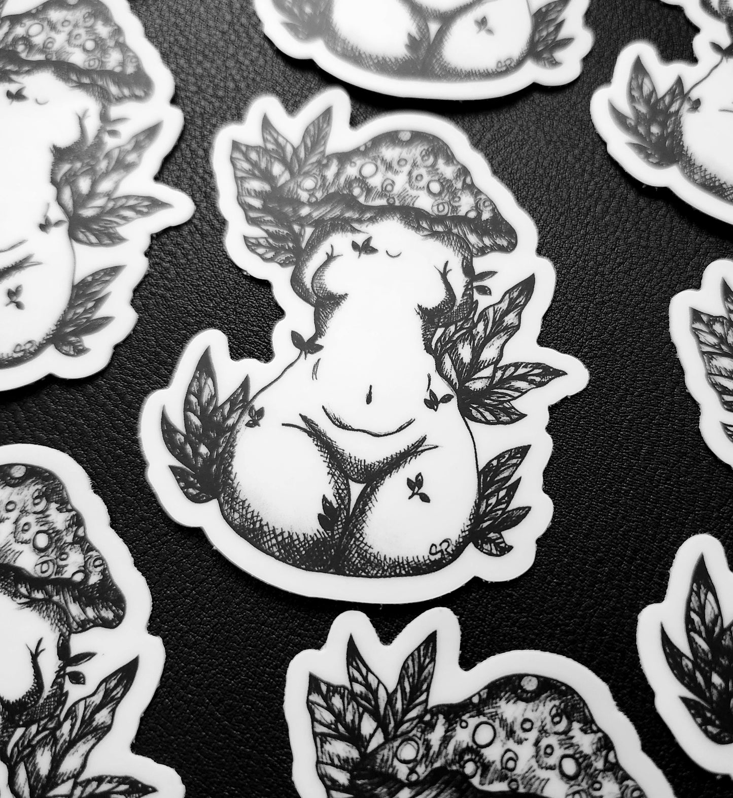 Thick Mushroom Woman Matte 2.4×3-Inch Sticker