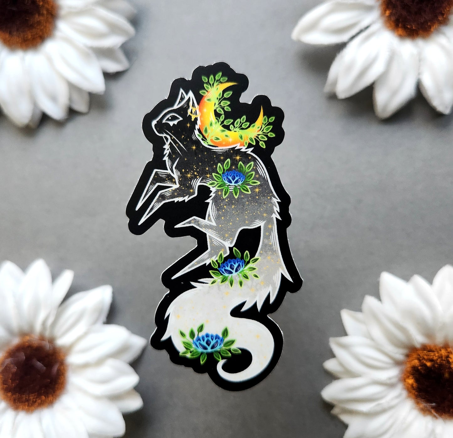 Bastet Cat Matte 1.7×3-Inch Sticker