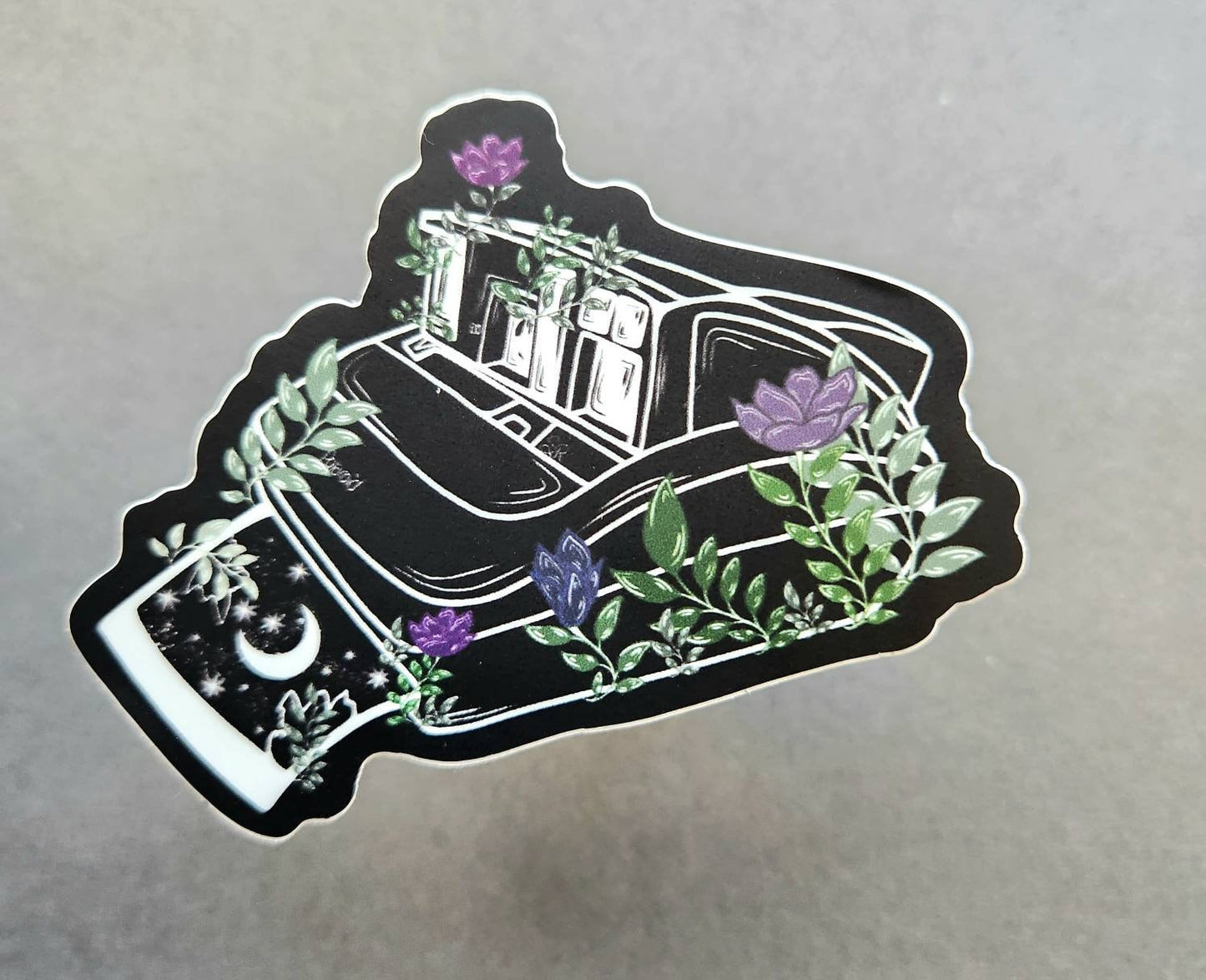 Black Film Camera Matte 2.5×3-inch Sticker