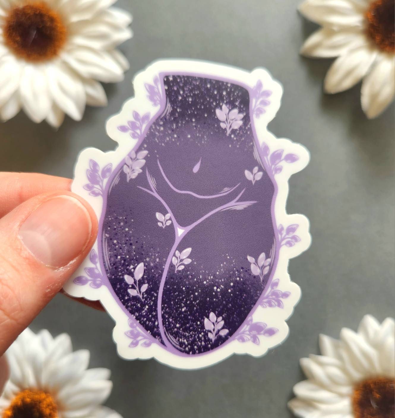 Lavender Woman Matte 2.6x3-inch Sticker