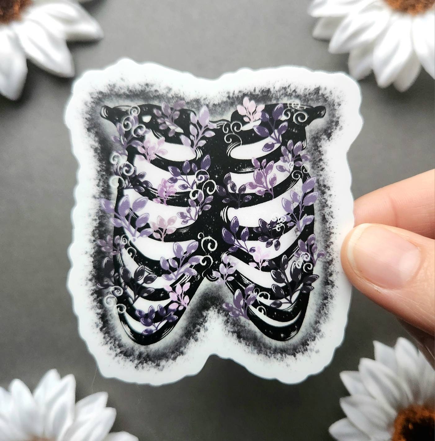 Galaxy Ribcage Matte 2.7x3-inch Sticker