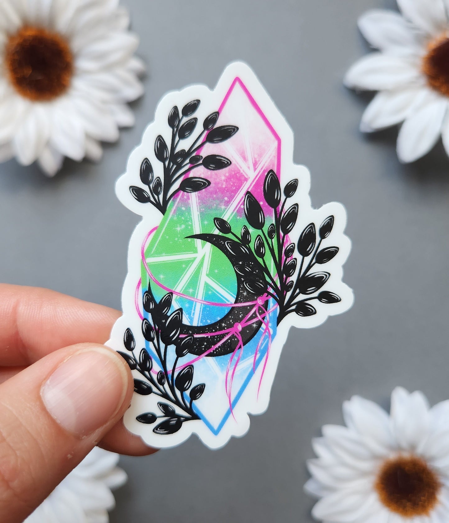 Polyamorous Pride Crystal Matte 2x3-inch Sticker