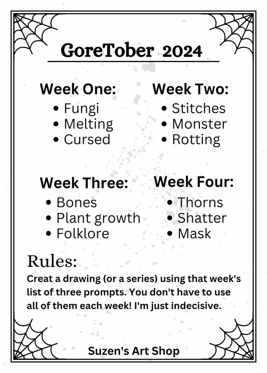 GoreTober Drawing Announcement