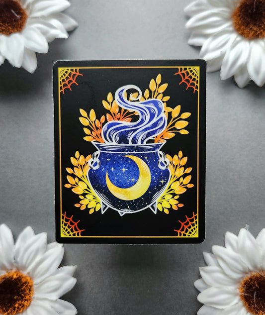 Blue Galaxy Cauldron 2.5x3-inch Matte Sticker