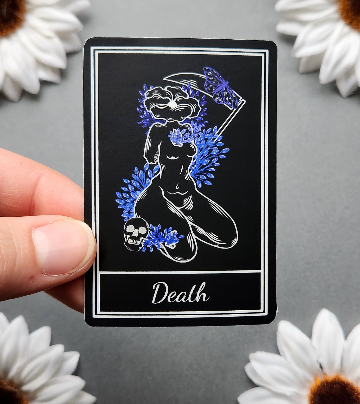 Death Tarot Card 2x3-inch Sticker