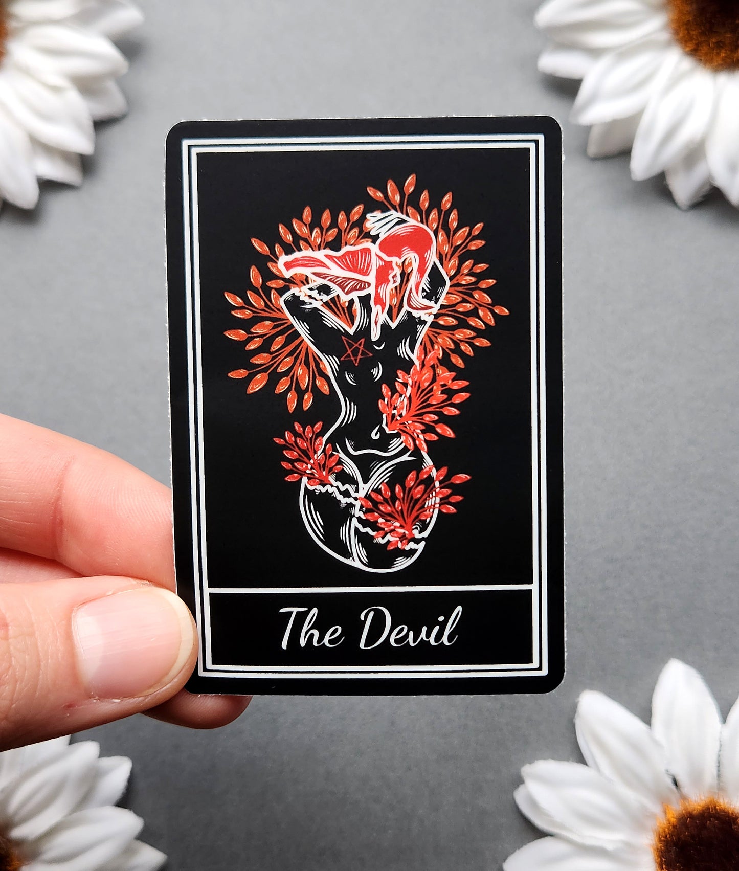 The Devil Tarot Card 2x3-inch Sticker