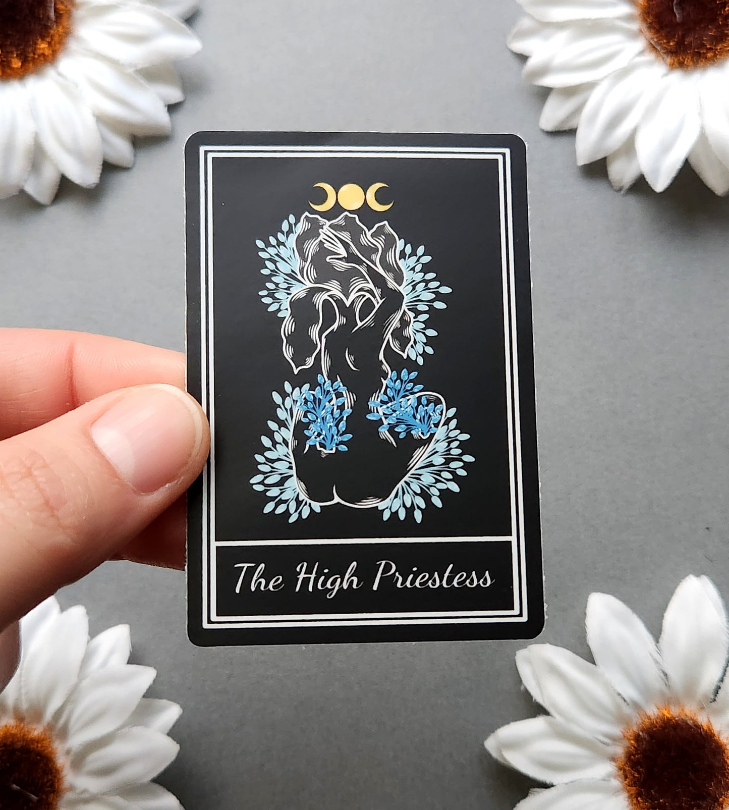 The High Priestess Tarot Card 2x3-inch Sticker