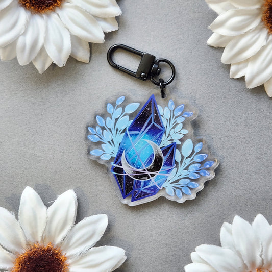 Blue Sapphire 2.5-inch Acrylic Keychain