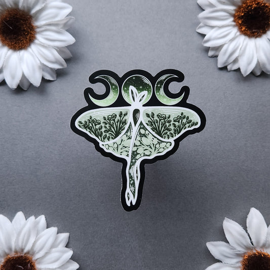 Green Luna Moth 2.9x3-inch Matte Sticker