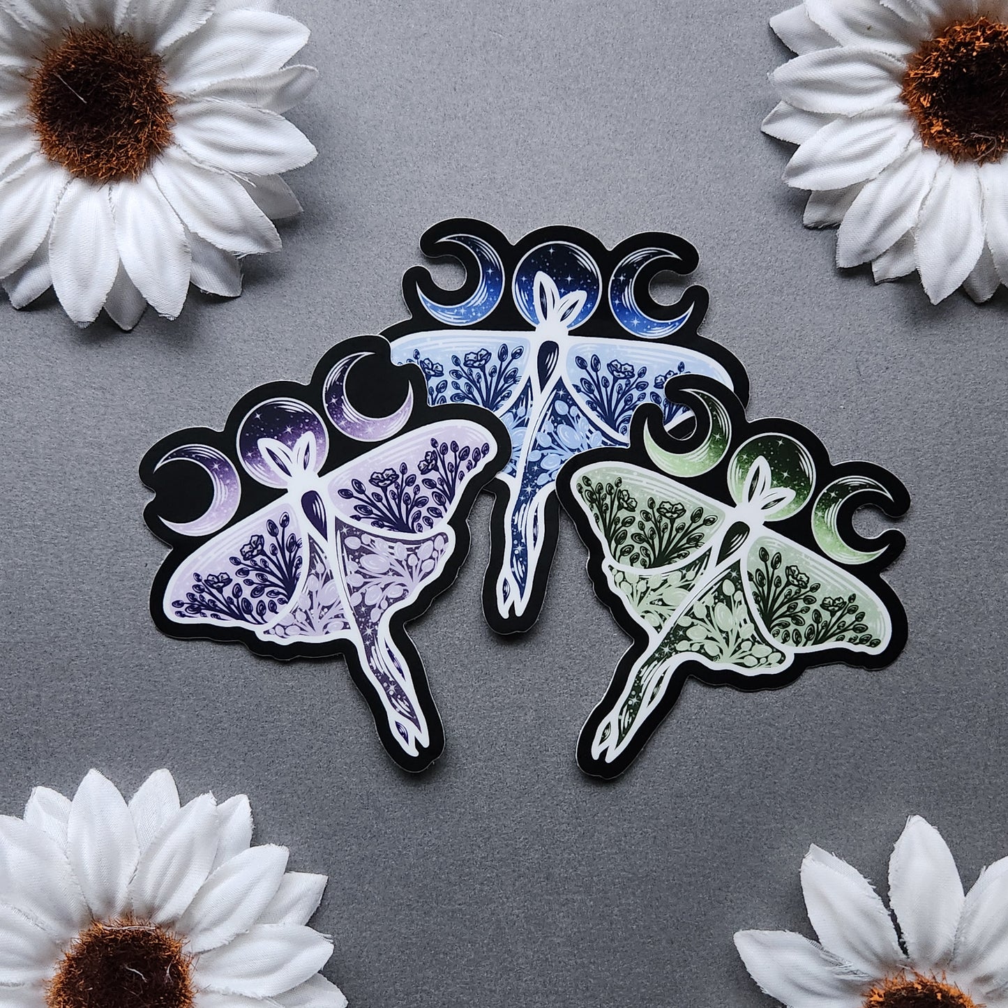 Luna Moth bundle 2.9x3-inch Matte Sticker