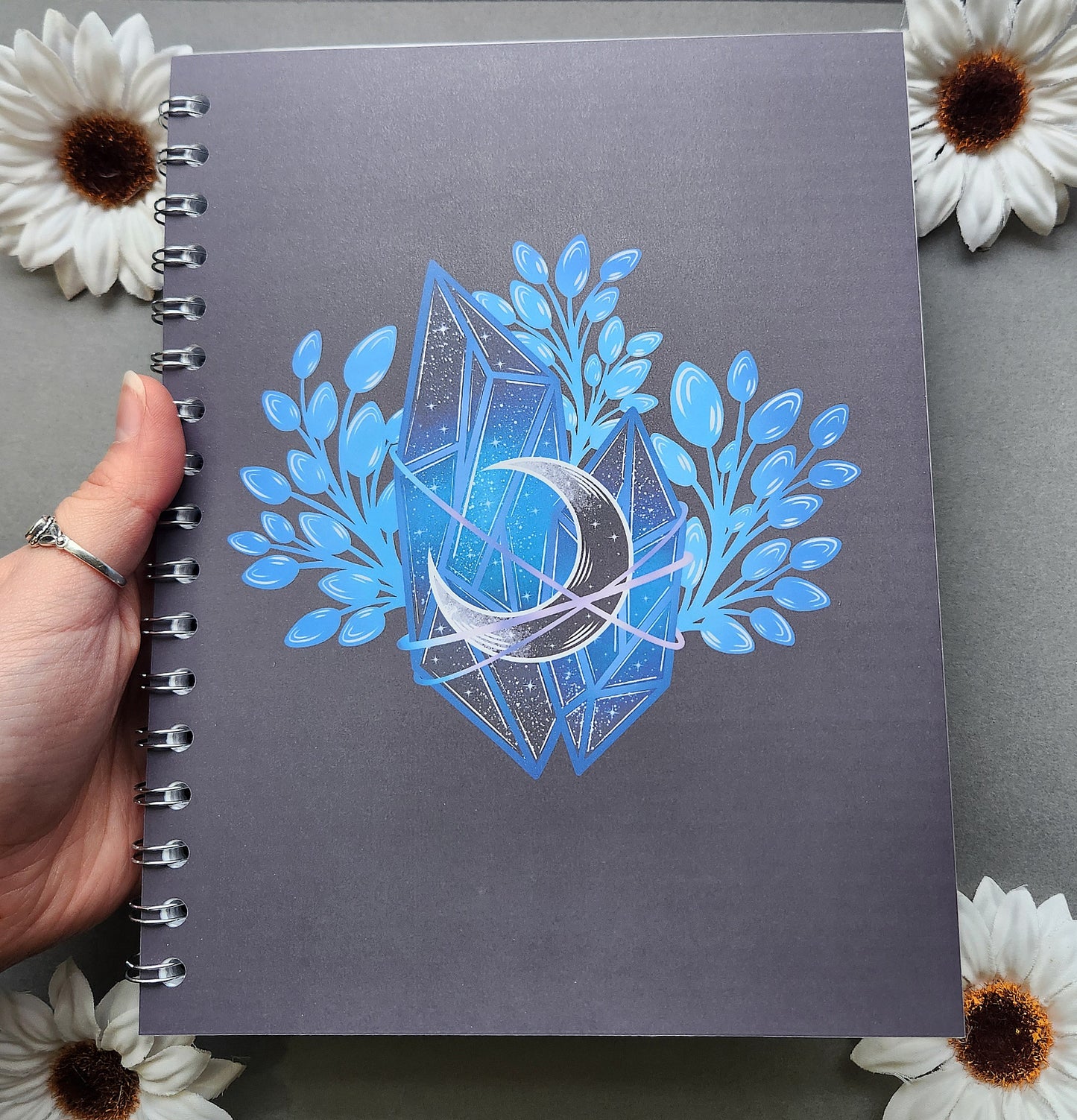 Double Sapphire Crystal 9x7 Matte Notebook