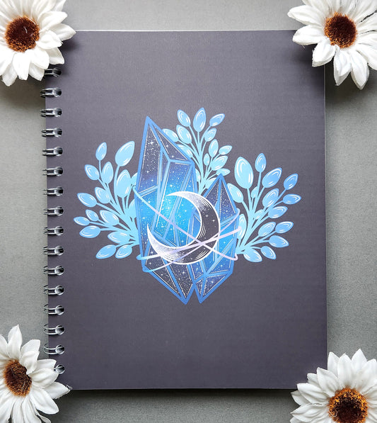 Double Sapphire Crystal 9x7 Matte Notebook