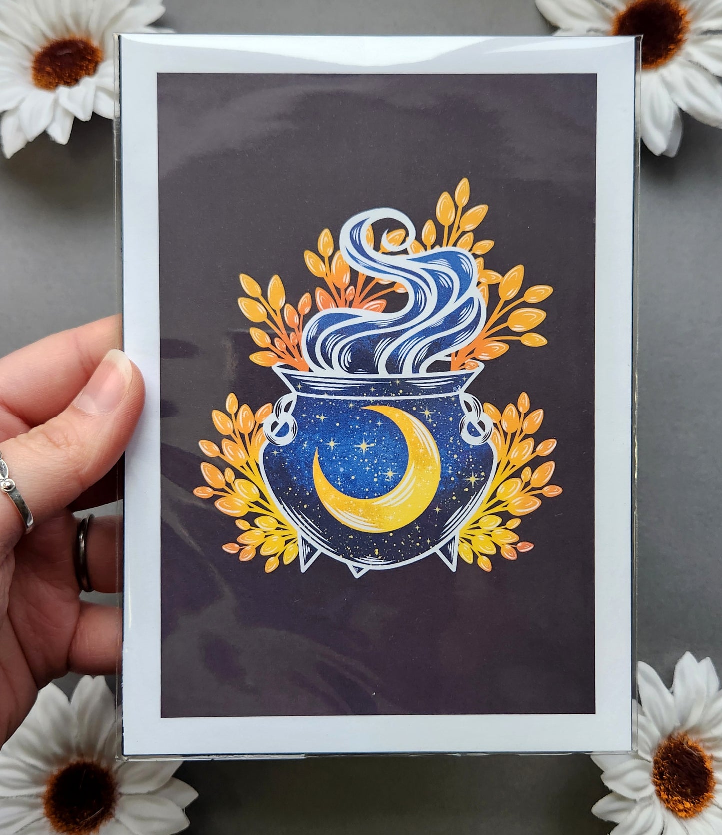 Blue Galaxy Cauldron 5x7 Matte Print