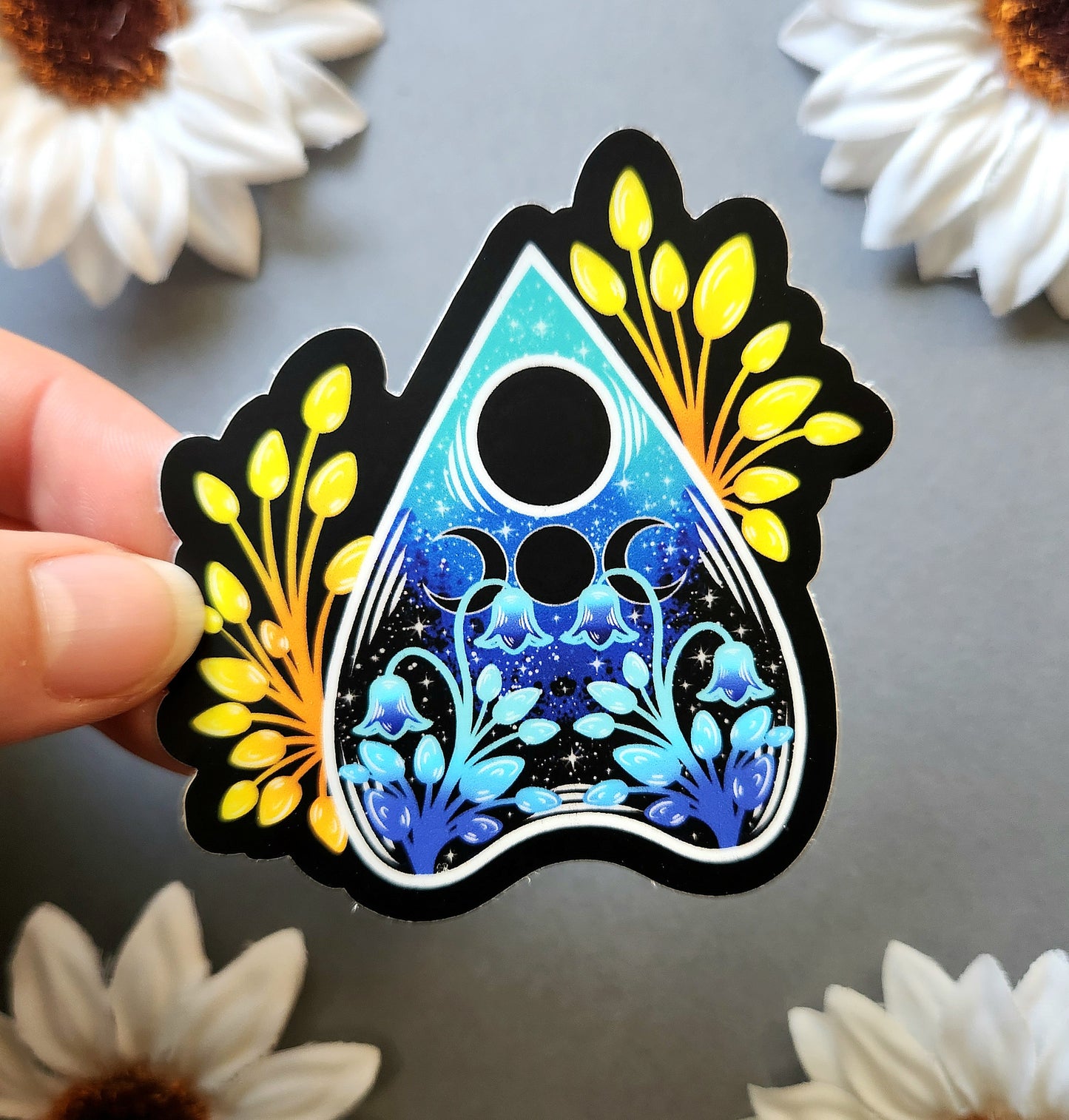 Bluebell Planchette Matte 3x3-inch Sticker