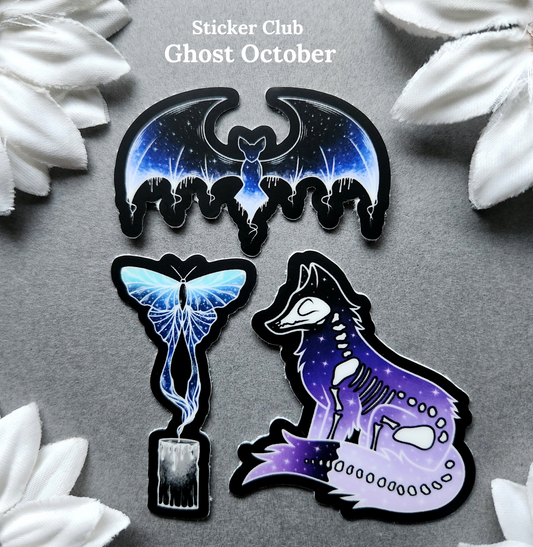 Ghost October  Mini 2-inch Sticker Club Bundle