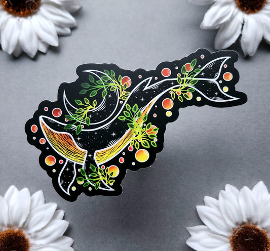 Humpback Whale 4×2.6-inch Matte Sticker