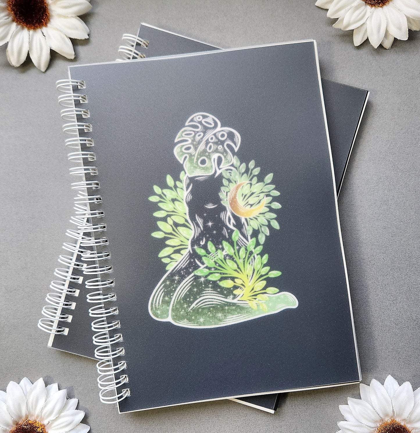 B-Grade Monstera Leaf Woman Sticker Book