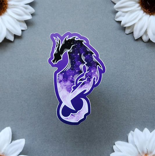 Purple Dragon Matte 1.8×3-Inch Sticker