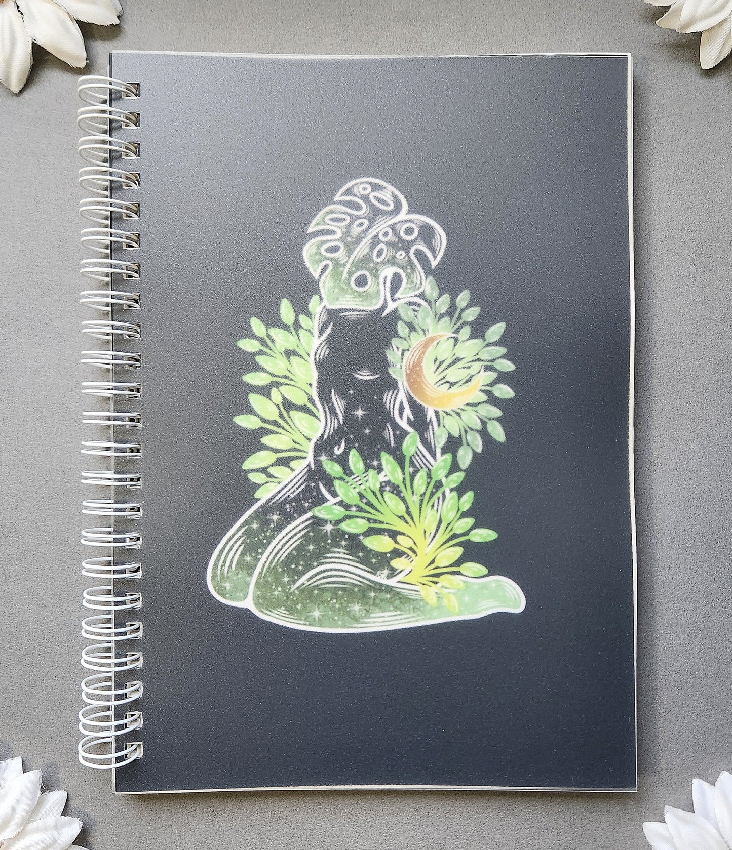 B-Grade Monstera Leaf Woman Sticker Book