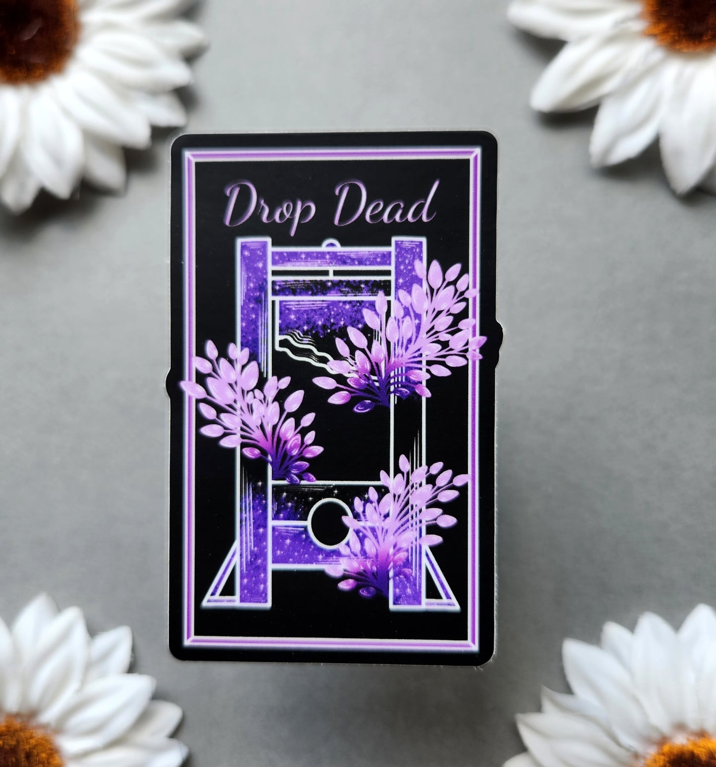 Drop Dead Guillotine 1.9x3-inch Matte Sticker