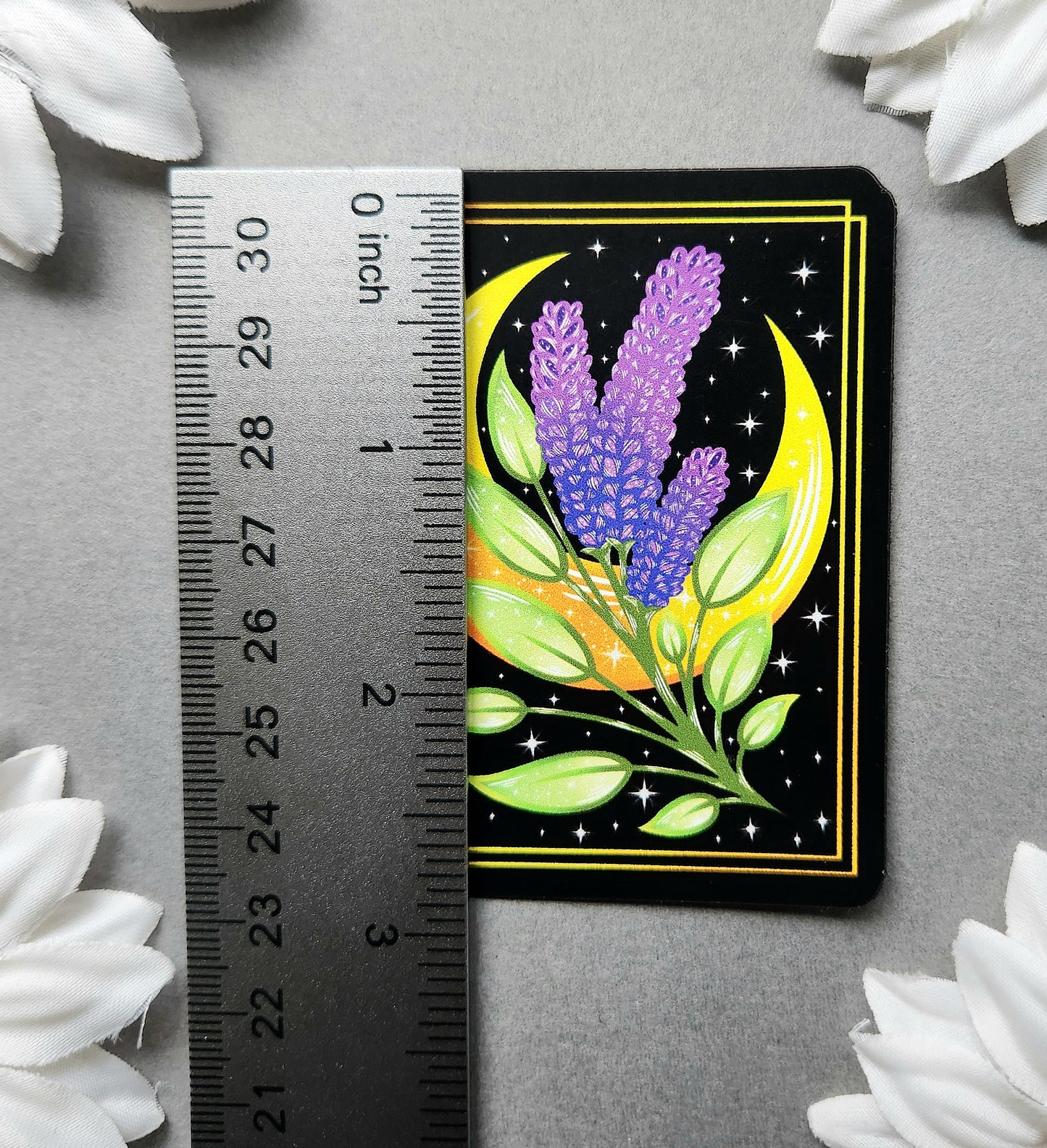 Magnet: Lavender with Moon 2.5x3-inch Matte Magnet