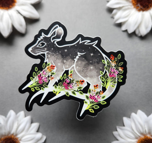 Lesbian Flag Pride Mice 3x2.7-inch Matte Sticker