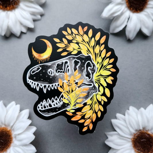 T-Rex Bleeding Moon Matte 2.5x3-inch Sticker